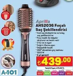 APRİLLA FIRÇALI SAÇ ŞEKİLLENDİRİCİ